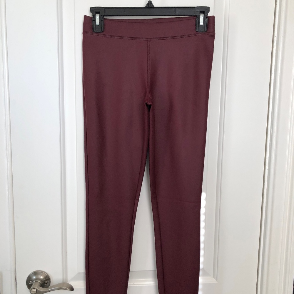 Express Faux Leather Red Leggings